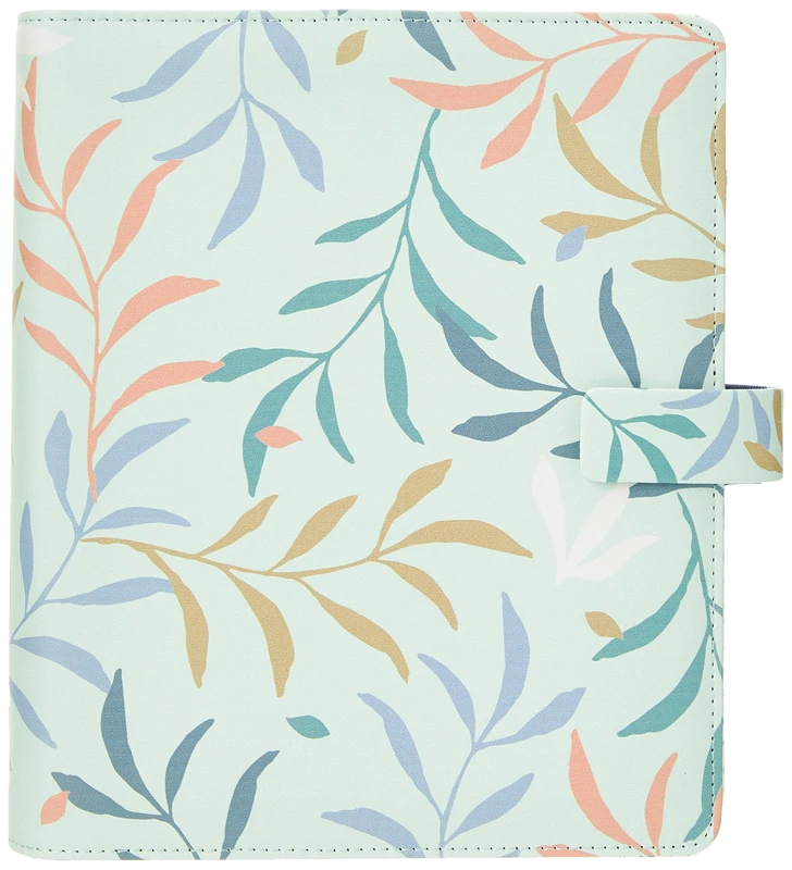Filofax A5 Botanical Organiser - Mint Floral Planner - Image 1