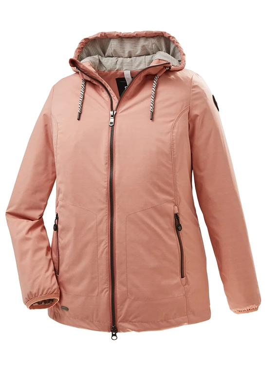 STOY 38102-000 Women's Softshell Jacket with Hood Large Sizes STS 5 WMN SFTSHLL JCKT Coral 44