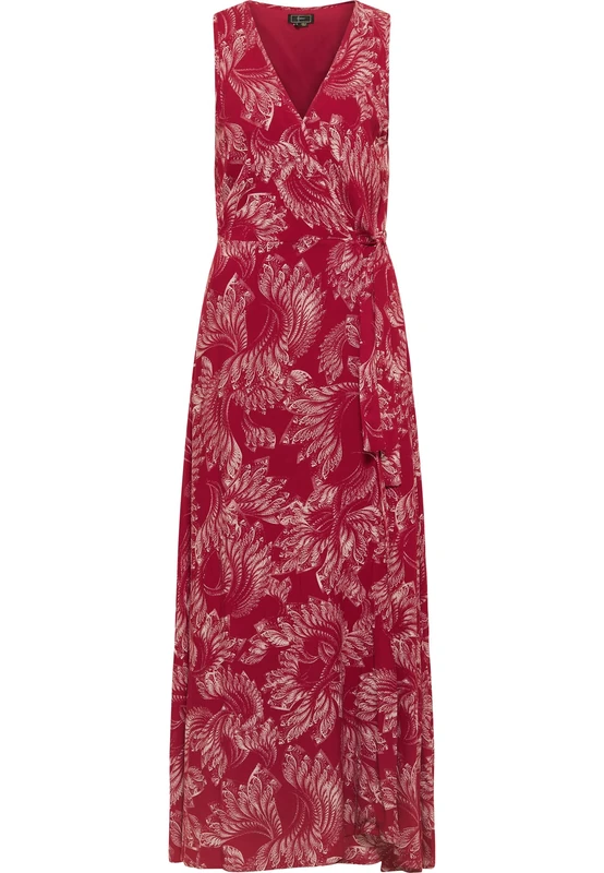 faina Women's Maxi Dress with All-Over Print, red, M