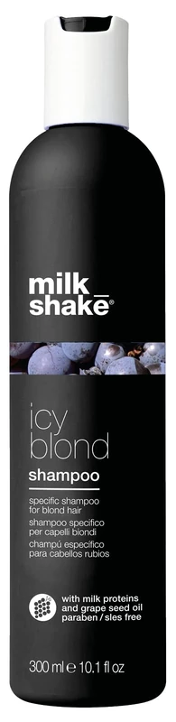 milk_shake | Icy Blond Shampoo 300 ml, Specific Anti-Yellow Shampoo for Blonde or Lightened Hair, with Black Pigment, Made in Italy