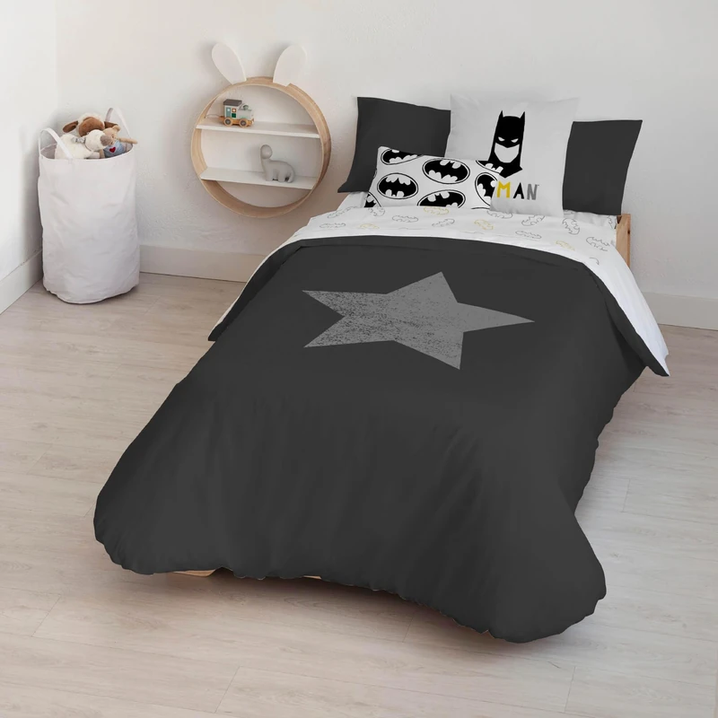 BELUM | Duvet Cover with Buttons 100% Cotton Batnordic Model 180 cm Bed (260 x 240 cm); Lightweight and Comfortable Duvet Cover; Official Licensed Duvet Cover - Image 1