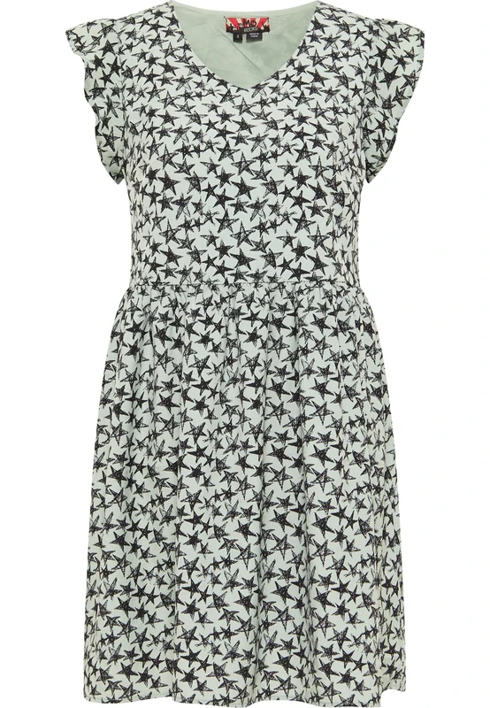 myMo ROCKS Women's Dress, Mint Black, L
