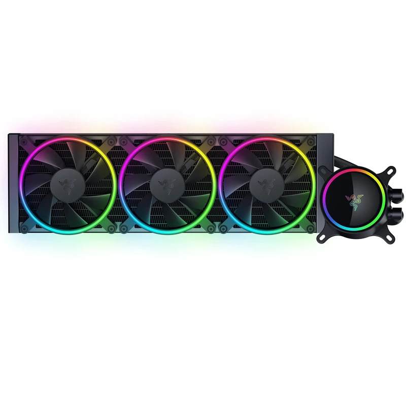 Razer Hanbo Chroma (360mm) - All In One aRGB Chroma Liquid Cooler (Ultimate AIO Design, Quiet, Powerful aRGB Fans, Silent and Efficient Liquid Cooling, PWM Support) Chroma