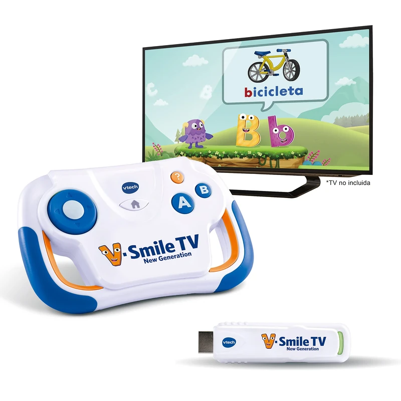 VTECH 80-613267 V.Smile TV New Generation | Educational Plug&Play for Kids +3 Years | ESP Version | Multicolor, único