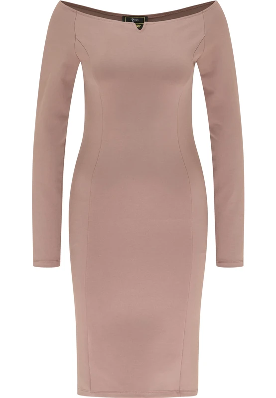 faina Women's 19218828 Casual Dress, Dark Taupe, L
