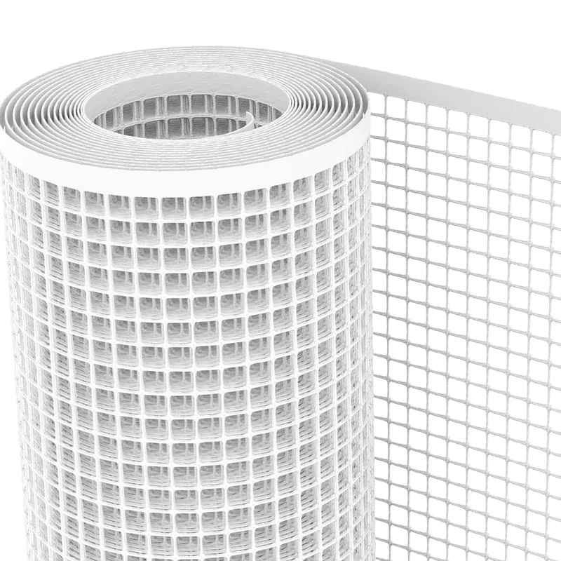 tenax Quadra 20 White 1 x 50 m, Plastic Protective Net for Gates, Fences and Balconies