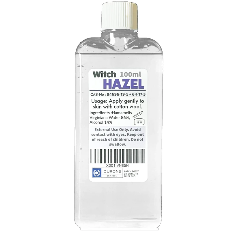 OURONS 100ml Witch Hazel Liquid - 86% Hamamelis Virginiana