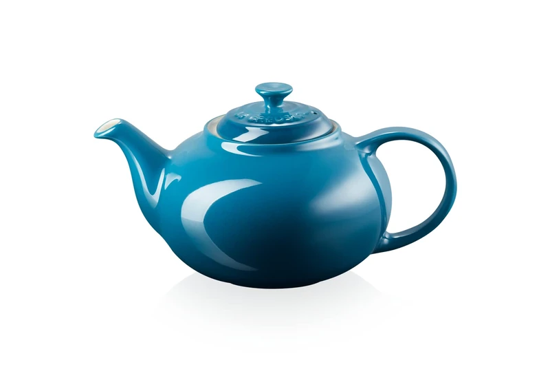 Le Creuset Stoneware Classic Teapot, 1.3 litres, Serves 3-4 Cups, Deep Teal, 70702136420000
