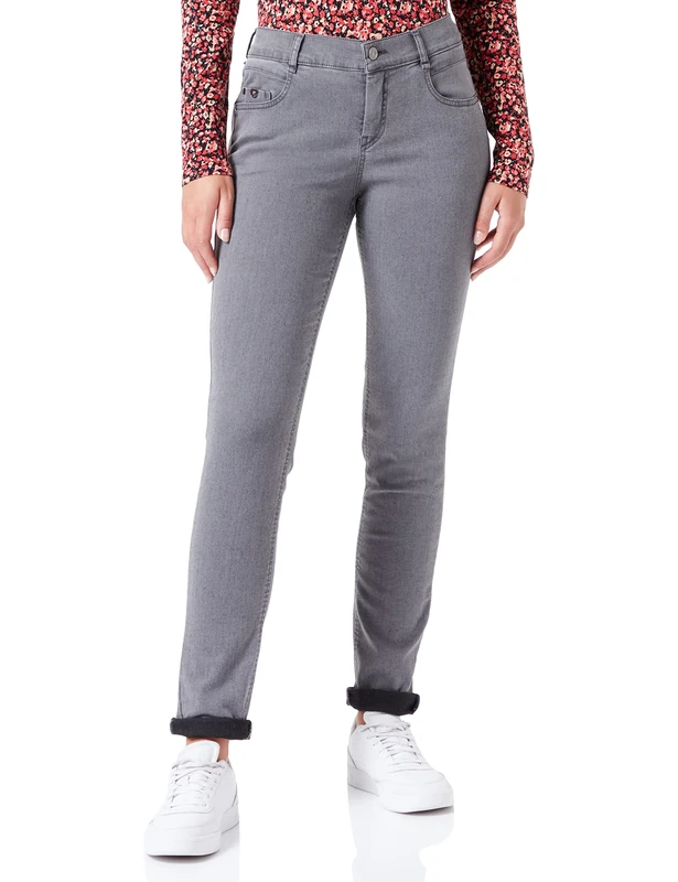 Atelier GARDEUR Women's Zuri90 Trouser, Anthracite (198), 14