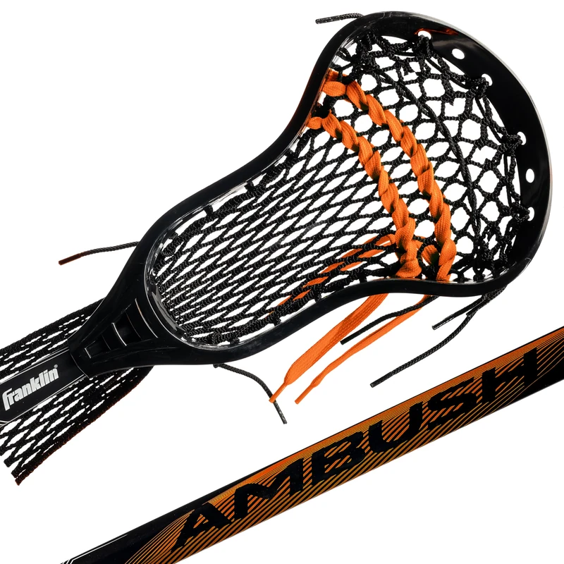 Franklin Sports Boys + Mens Lacrosse Sticks - Youth Attack + Midfield Lax Stick - Lightweight Kids + Adults Aluminum Lacrosse Stick - Ambush - 26"