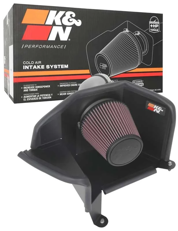 K&N Cold Air Intake Kit: High Performance, Increase Horsepower: Compatible with 2021 FORD Bronco Sport, 77-2615KC