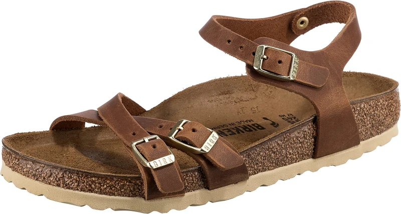 Birkenstock 1021489 Kumba cognac, Waxy Leather Men Cognac UK 5
