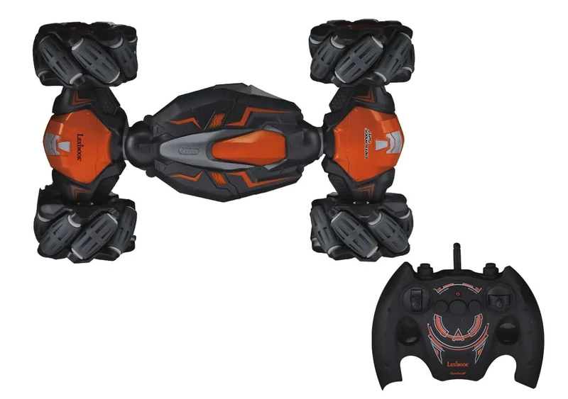 LEXIBOOK, Crosslander® Twist, Remote control car, up to 8km/h, 4 wheel drive, 360° twist and turn, crazy stunts, rechargeable, RC46