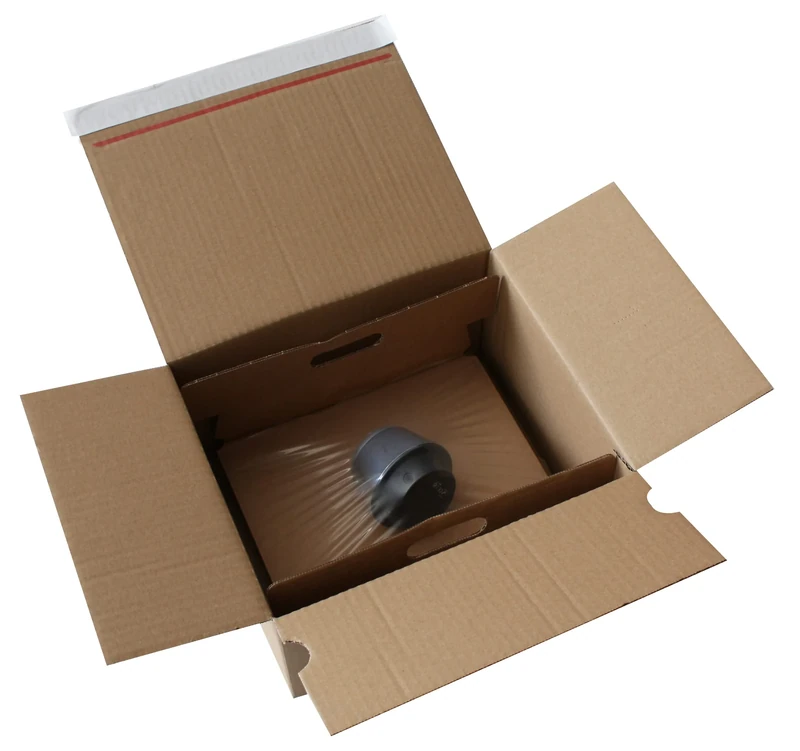 Carte Dozio - Cardboard boxes with suspended packaging for shipments - F.to int. box mm 260x220x130-20 pcs per pack.