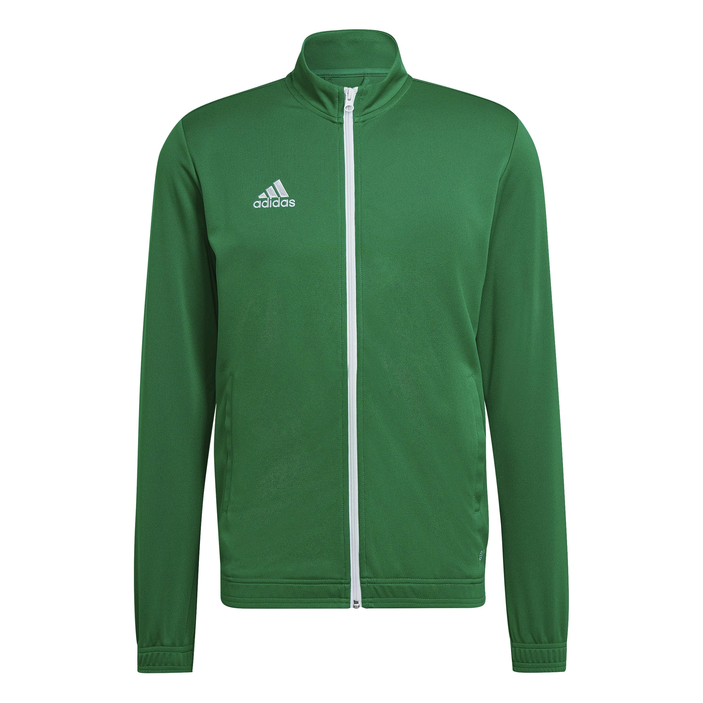adidas Men's Entrada 22 Track Jacket, Team Green / White, L