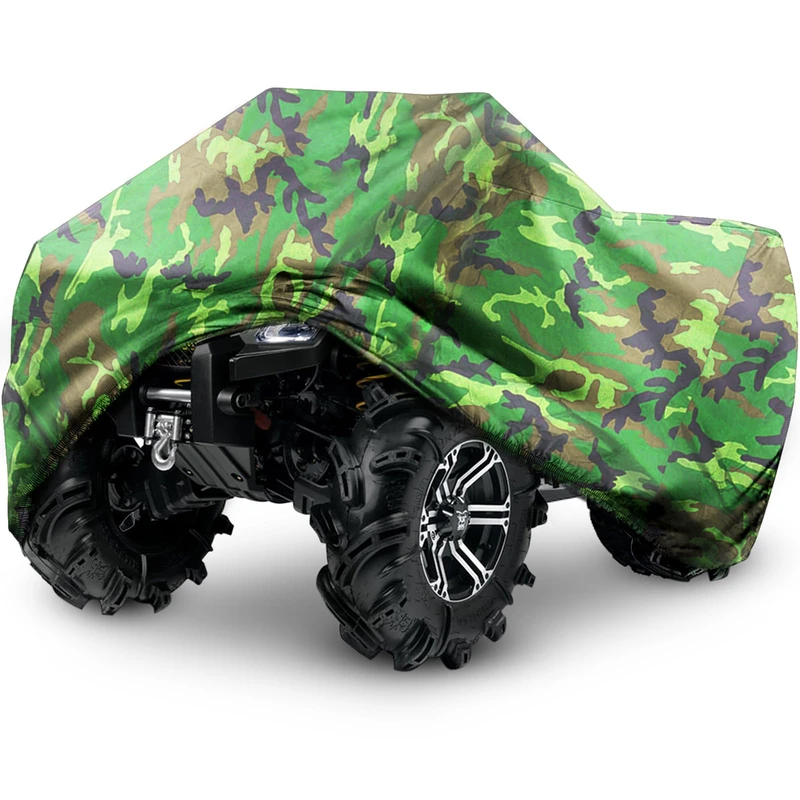 Tokept ATV Waterproof Cover, 210D All Weather Protection Quad Bike Cover from Snow, Rain or Sun, Fits up to 100 Inch 4 wheelers (Camouflage XXXL)
