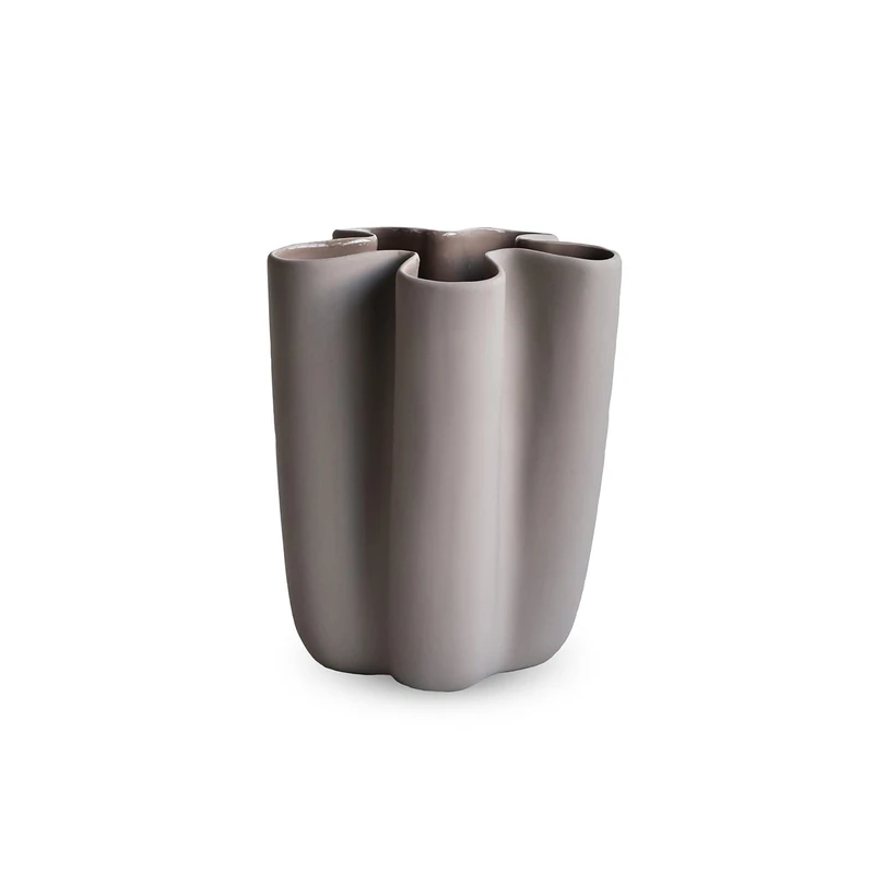 Cooee Design Tulipa Vase 20 cm Sand, Ceramic, Tulip Vase, Sand Colour