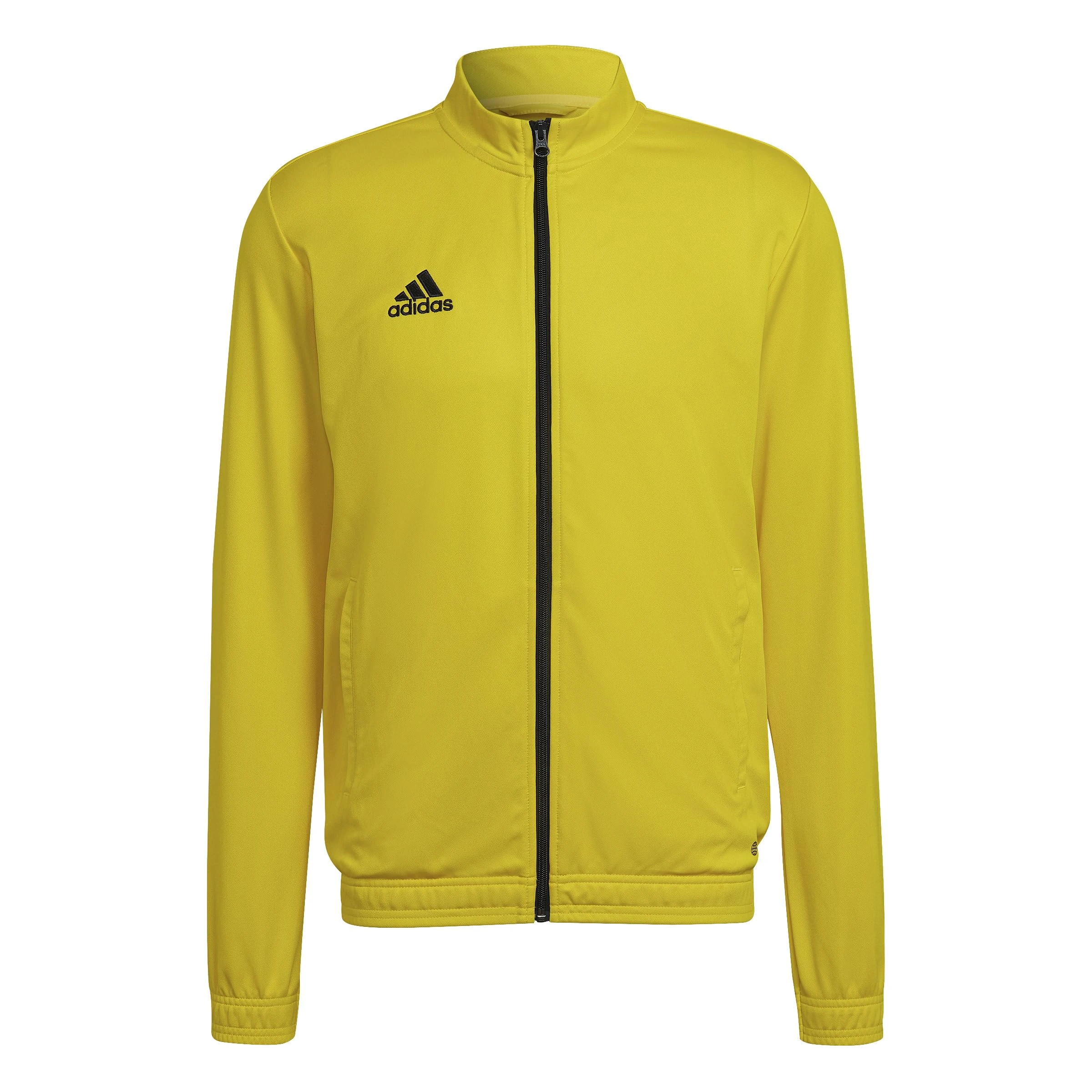 adidas Men's Entrada 22 Track Jacket, Team Yellow/Black, L