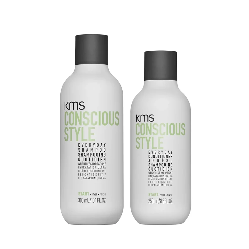 KMS CONSSCIOUS STYLE Everyday Shampoo 300ml & CONSCIOUS STYLE Everyday Conditioner 250 ml