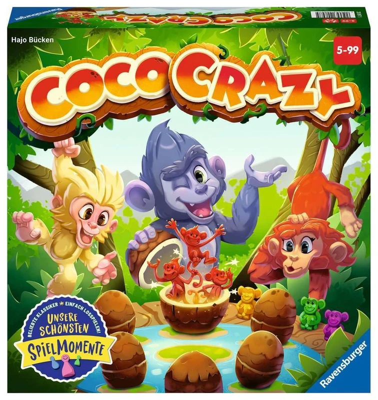 Ravensburger Coco Crazy 20897 Board Game for Children from 5 Years, Family Game for Children and Adults, Memory Game for 2-8 Players