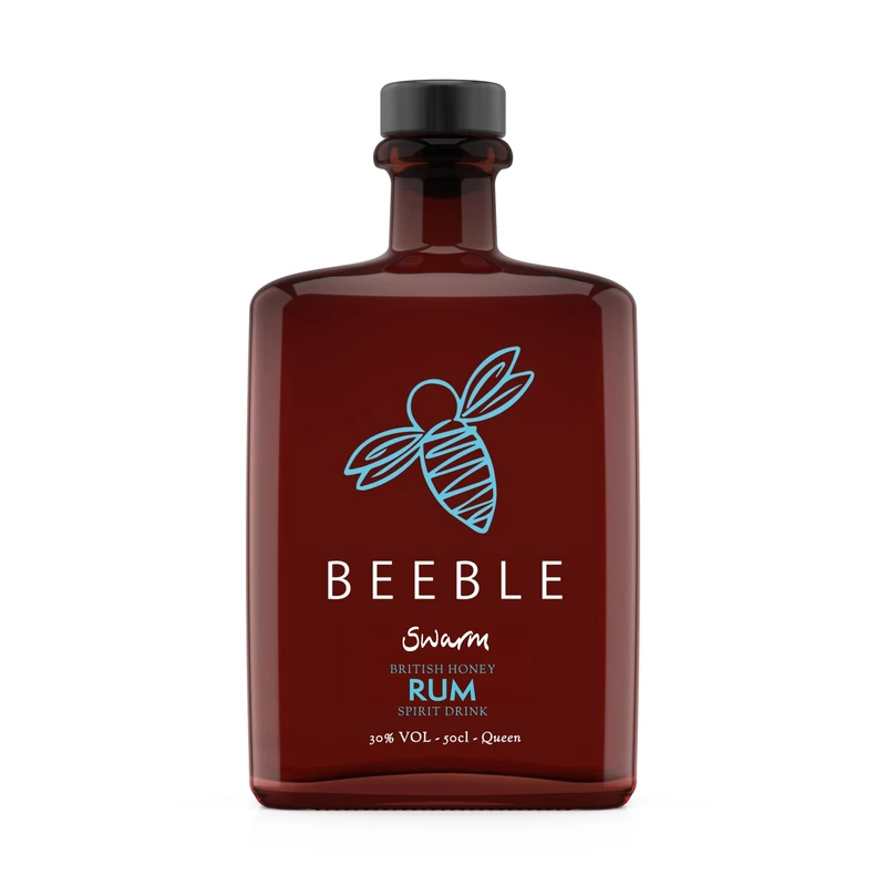 Beeble Artisan British Honey Rum Liqueur 50cl - Fair-Trade Caribbean Rum Blended with Single Source Cotswold Honey - 30% ABV - Celebrate Nature's Sweet Harmony - B-corp