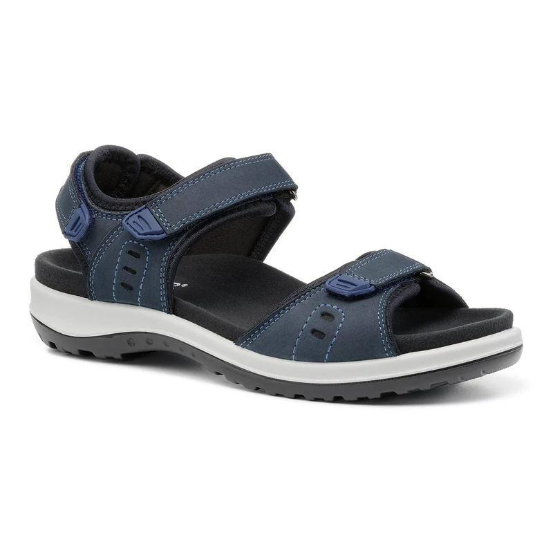 Hotter Women's Walk II Fashion Sandals Navy Wide 6