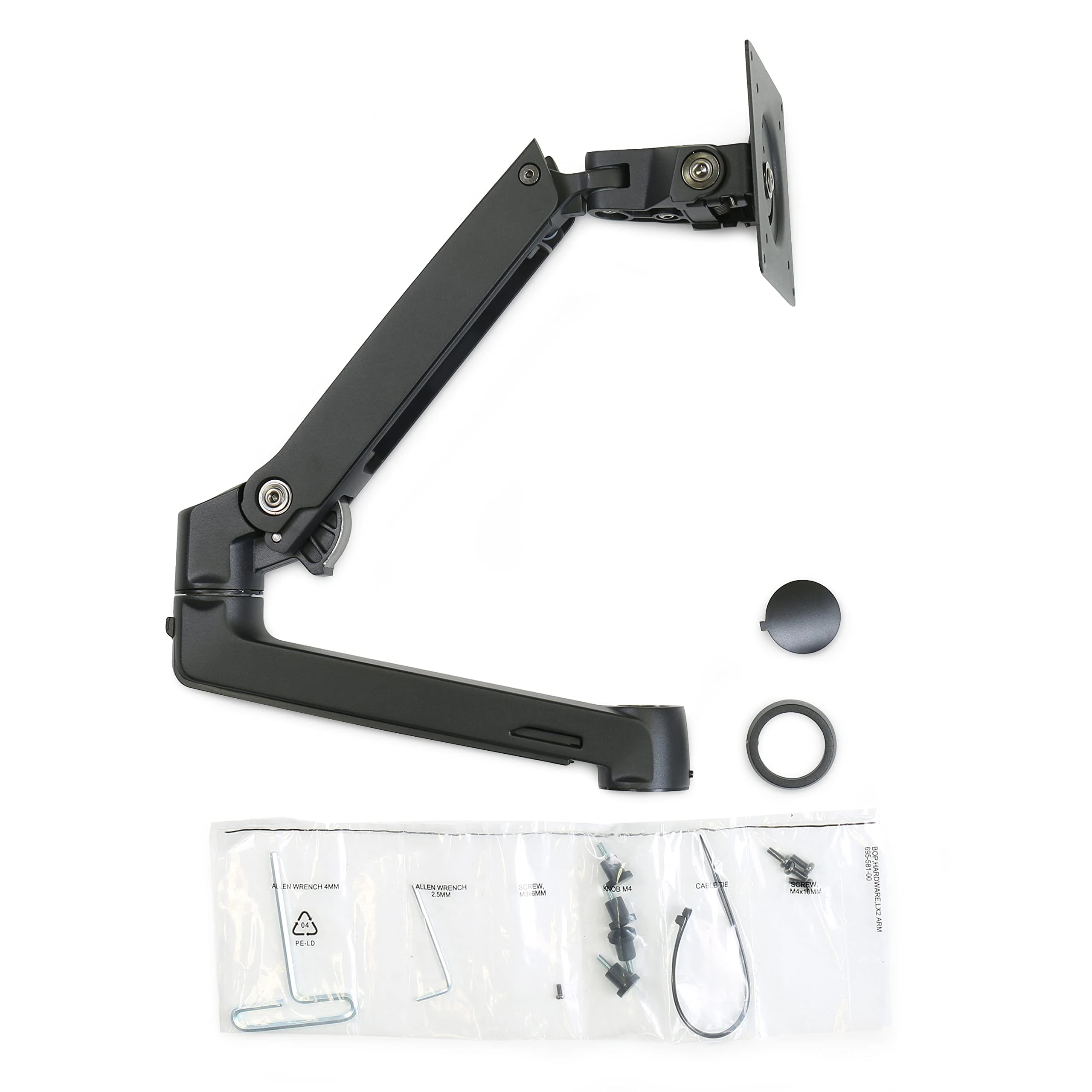 Ergotron LX Dual Stacking Arm Extension, Black,98-130-224