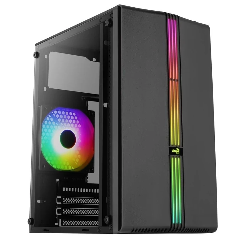 Mini Tower Micro ATX Evo Mini RGB Housing with Glass Panel, Black