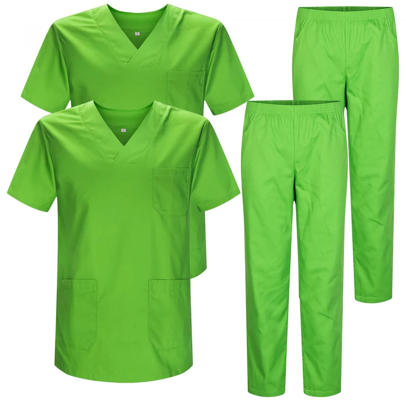 MISEMIYA - Pack * 2 Pcs - Uniforms Unisex Scrub Set – Medical Uniform with Scrub Top and Pants - Ref.2-8178 - 4XL, Apple Green 22
