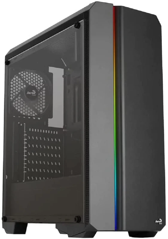 Aerocool Genesis ARGB V1 Midi-Tower, Acryglas - Schwarz