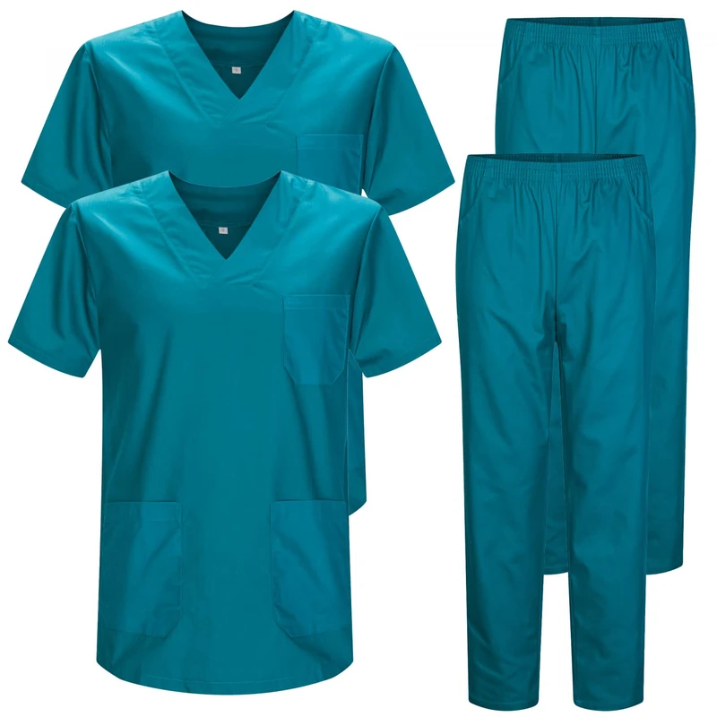 MISEMIYA - Pack * 2 Pcs - Uniforms Unisex Scrub Set – Medical Uniform with Scrub Top and Pants - Ref.2-8178 - X-Large, Green 3B 22