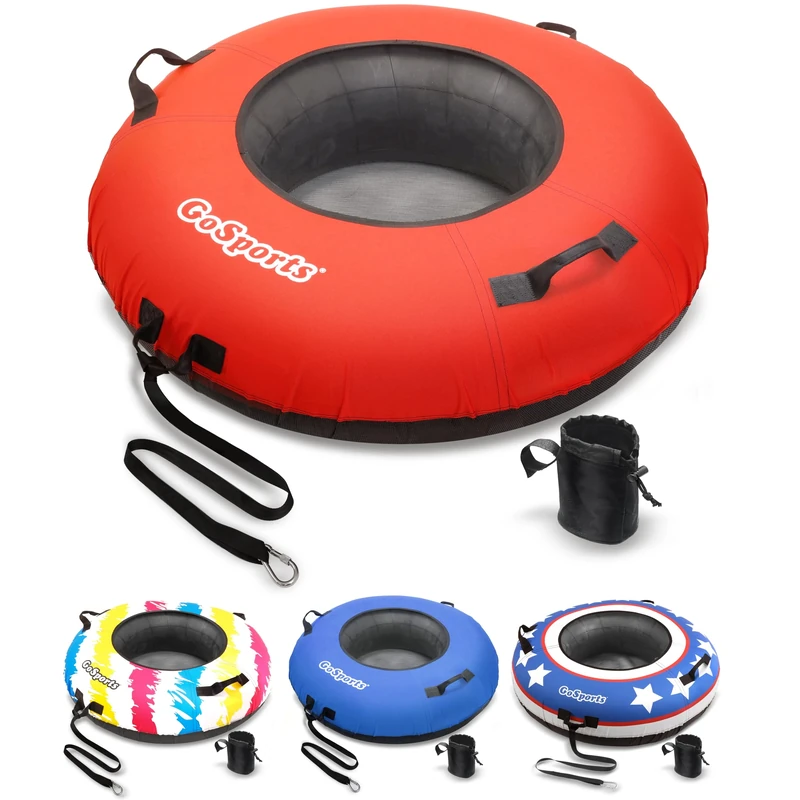 GoSports 44 in Heavy-Duty River Tube with Premium Canvas Cover - Commercial Grade River Tube - Choose Your Style