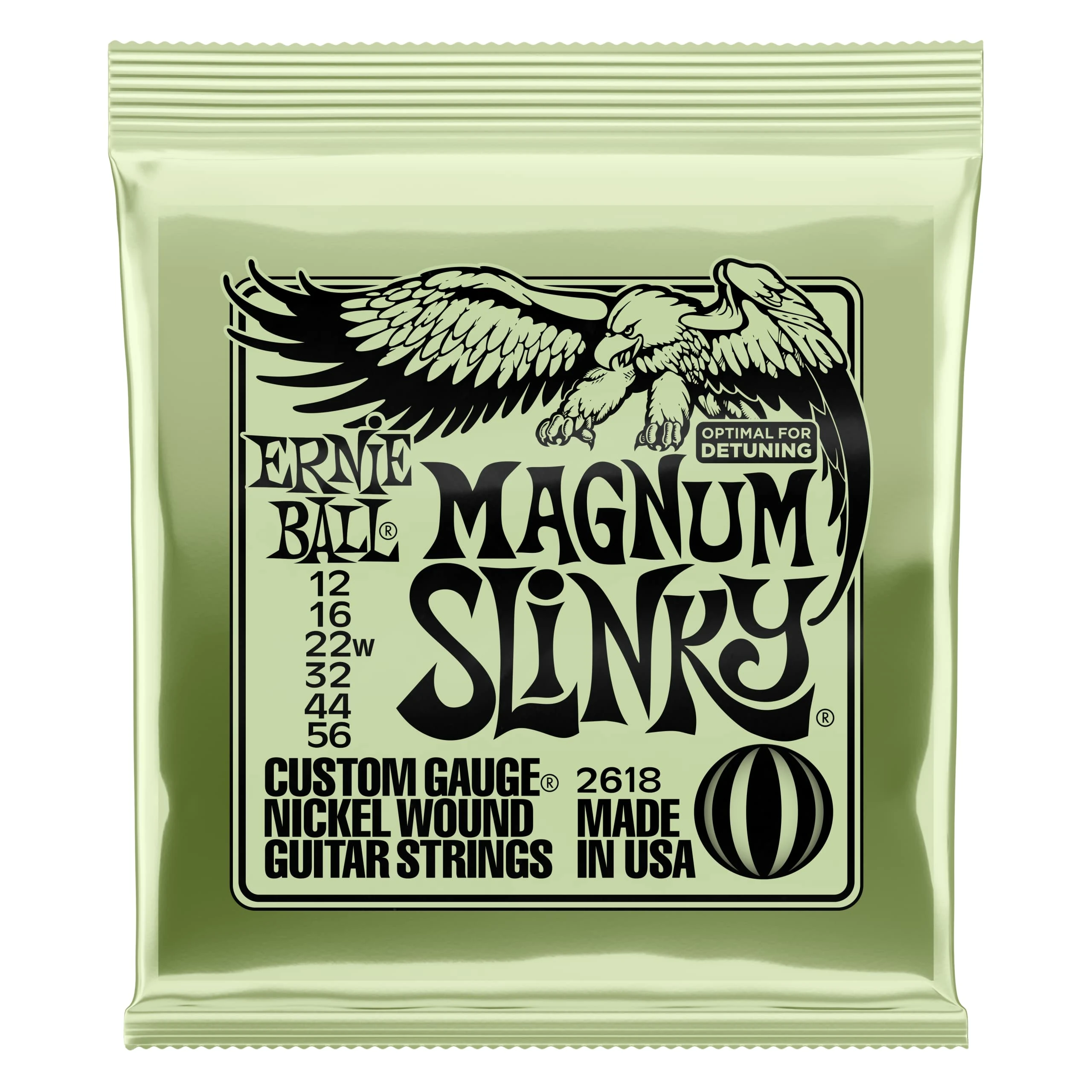 Ernie Ball Magnum Slinky Nickel Wound Electric Guitar Strings 12 - 56 Gauge