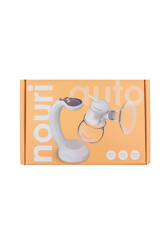 TensCare Nouri Auto Portable Electric Breast Pump with BPA Free Materials, 3 Modes to Help Extract Milk, Includes 2 x 150ml Bottles, White