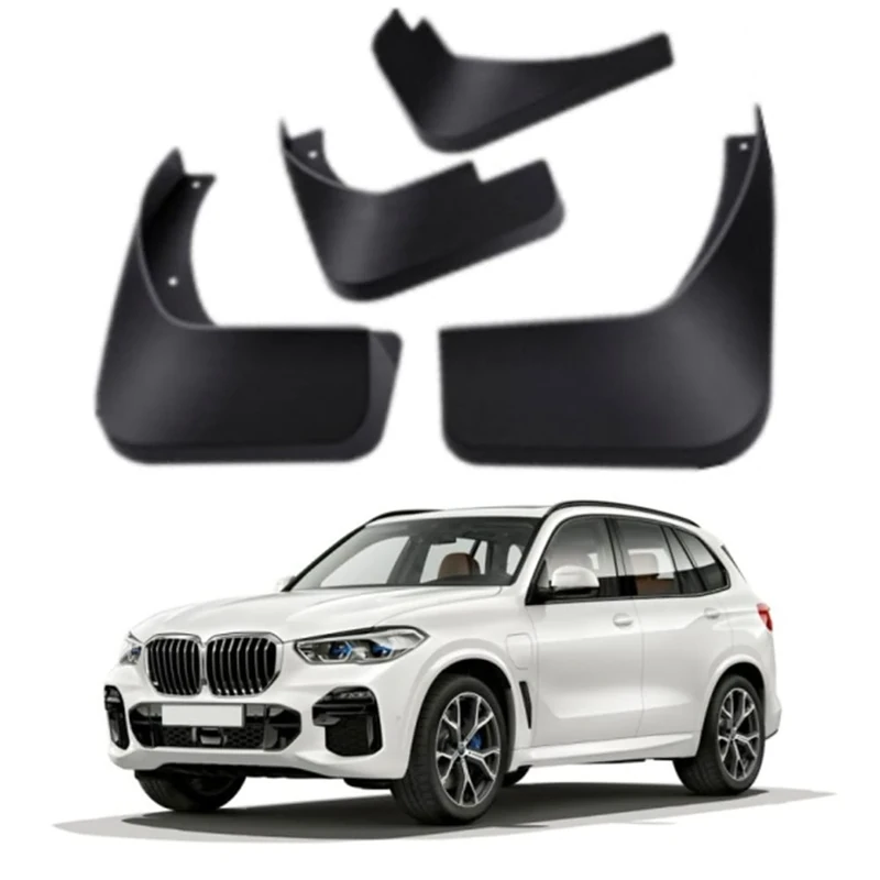 Mud Flaps Kit for 2019 BMW X5 G05 M-Sport 40i/50i/M50i M-Sport 2020 2021 2022 2023 Mud Splash Guard Front and Rear 4-PC Set by TOPGRIL
