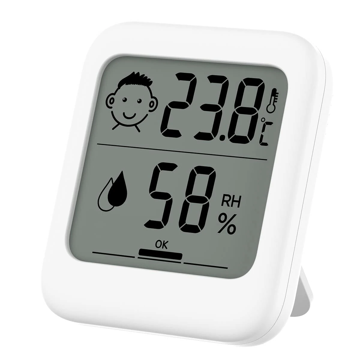 INRIGOROUS Room Thermometer Indoor, Digital Hygrometer Temperature Monitor and Humidity Meter for Room, Home, Office, Greenhouse, Baby