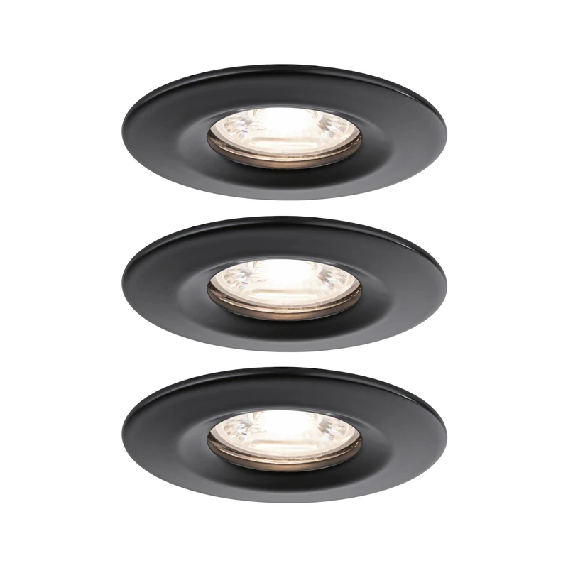 Paulmann 93084 Nova Mini LED recessed luminaire basic set rigid 66mm 3x310lm incl. 3x4 watt recessed spotlight 2700K Coin