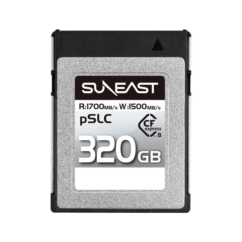 SUNEAST (Japan) ULTIMATE PRO GOLD Series 320GB Cfexpress Type B Memory Card Read: 1700MB/s Write: 1400MB/s with pSLC NAND