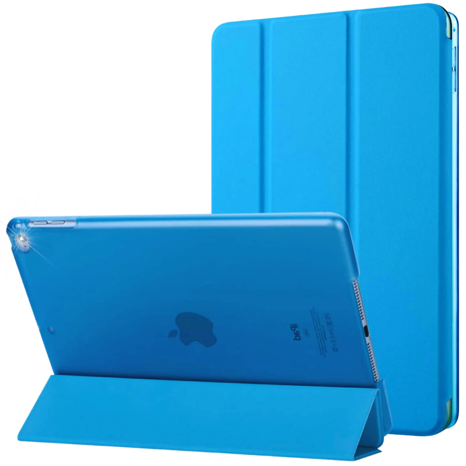 For Apple iPad Case Air 2 (2nd Generation 2014, 9.7-Inch) - Model No. A1566 / A1567 - Auto Wake/sleep - Smart Magnetic Leather Cover (Aqua)