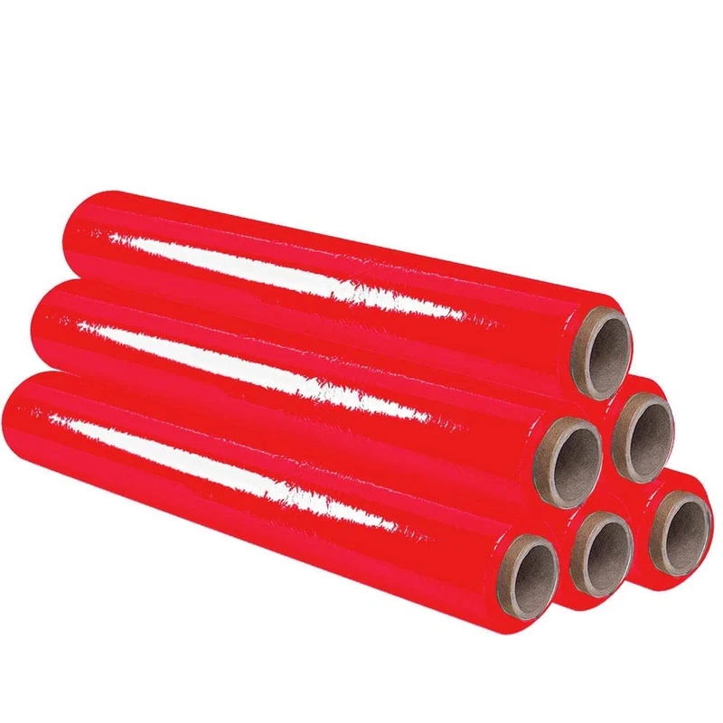 Ofituria Red Packing Film 50 cm x 200 m Length - Manual Elastic Film for Industrial Packaging - 6 Pack