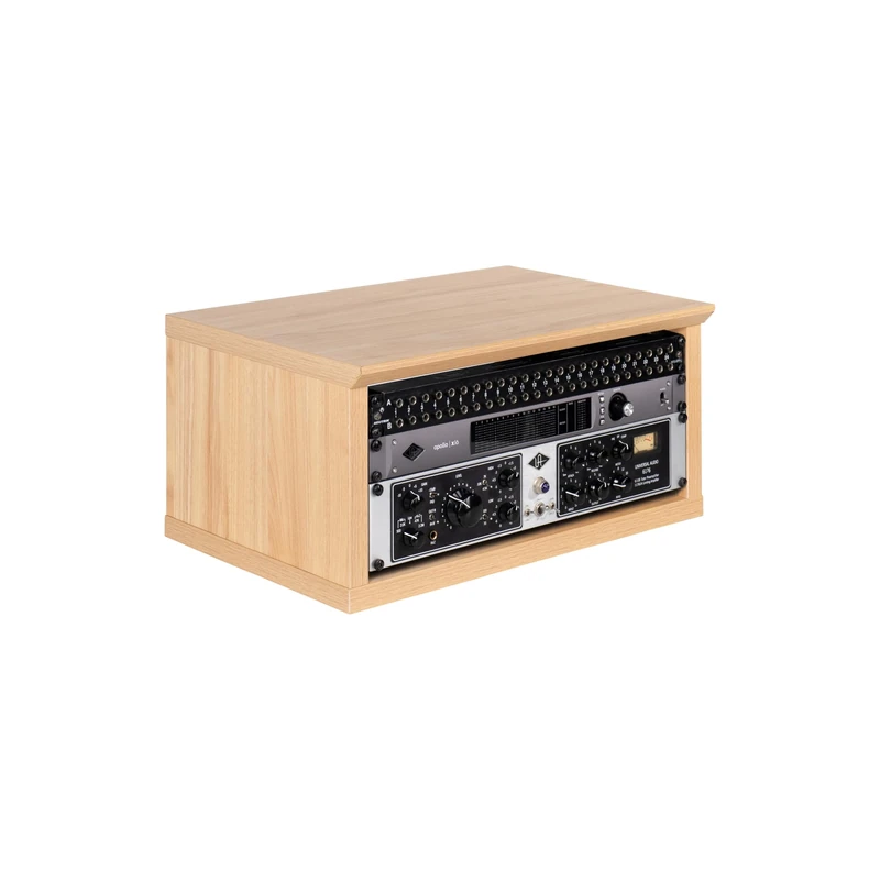 Gator Frameworks Elite Furniture Series 4U Wood Desktop Studio Rack in Natural Maple Matte Finish (GFW-ELITERK-4U-MPL)