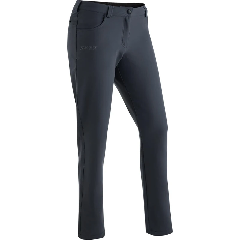 maier sports Charlotte, Women's Warm Hiking Trousers, Water-Repellent Outdoor Trousers for Trekking and Hiking, PFC-Free, mSTRETCH pro 2 & stormprotec Technology Graphite
