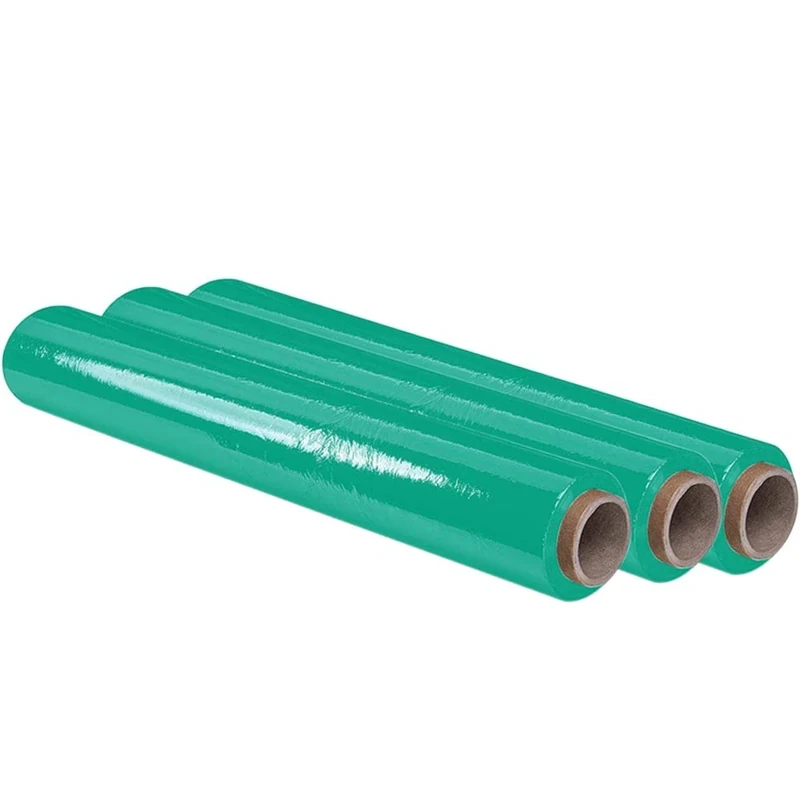 Ofituria Green Film for Packaging 50 cm x 200 Metres Length - Manual Elastic Film for Industrial Packaging - Pack of 3