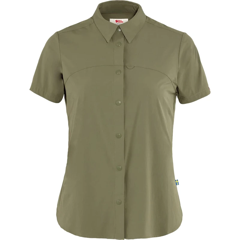 Fjallraven 87037-620 High Coast Lite Shirt SS W Shirt Women's Green Size L - Image 1