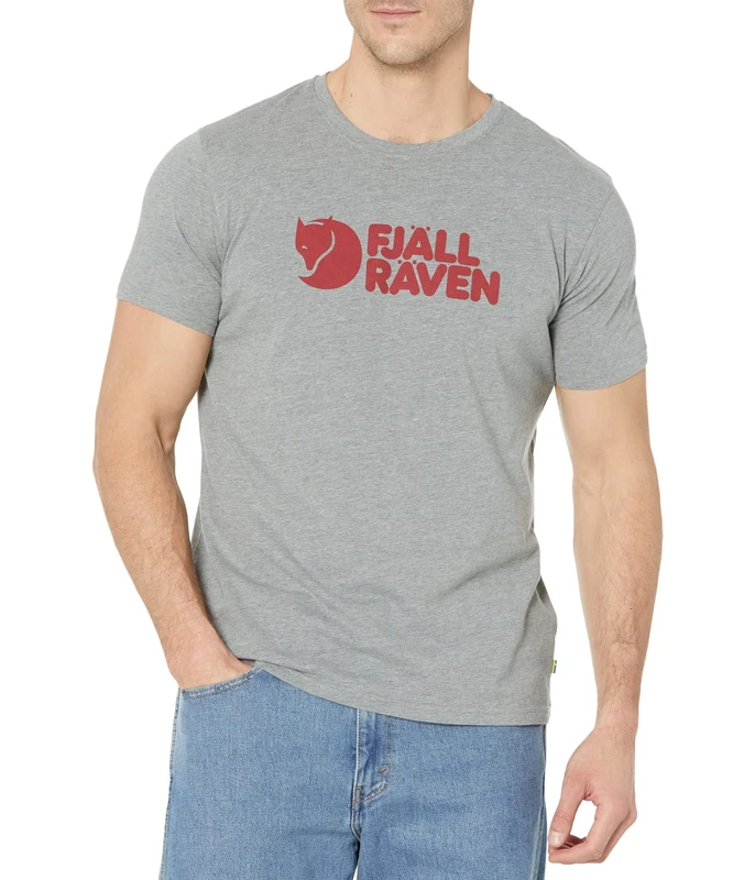 Fjallraven 87310-051 Fjällräven Logo T-Shirt M T-Shirt Men's Grey Melange Size XS