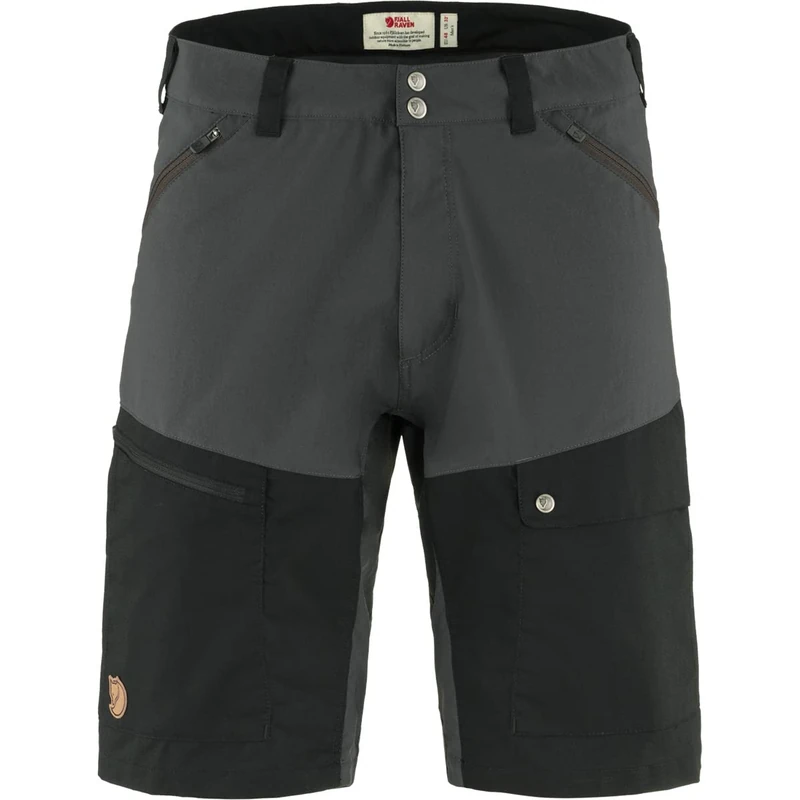 Fjallraven 81153-030-550 Abisko Midsummer Shorts M Shorts Men's Dark Grey-Black Size 52