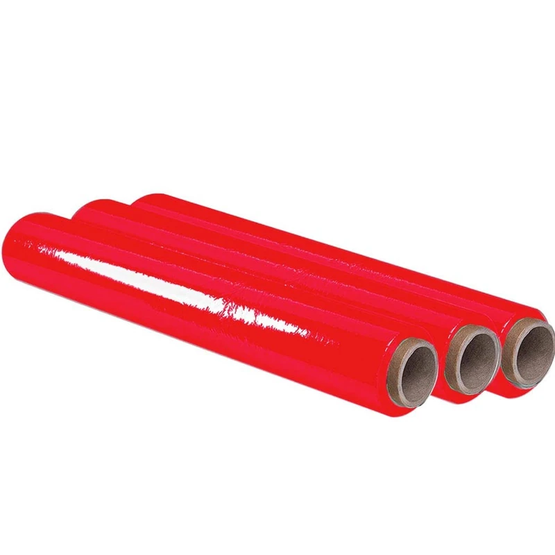 Ofituria Red Packing Film 50 cm x 200 m Length - Manual Elastic Film for Industrial Packaging - 3 Pack