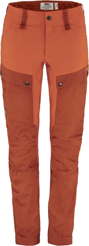 Fjallraven 89898-321-333 Keb Trousers W Reg Pants Women's Cabin Red-Rowan Red Size 40