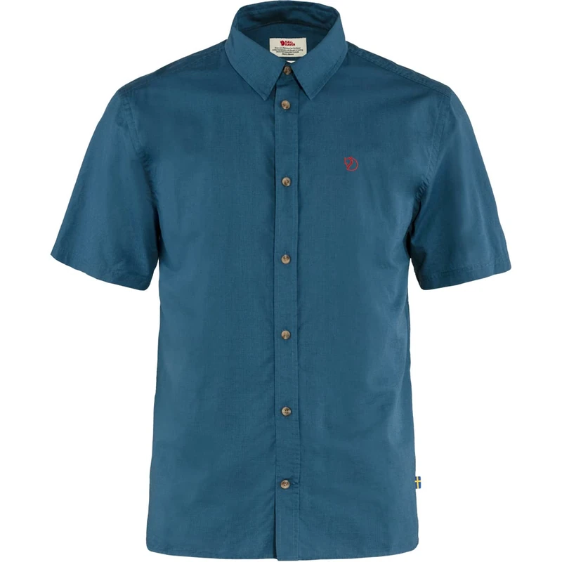 FJALLRAVEN 87038-520 Övik Lite Shirt SS M Shirt Men's Uncle Blue M