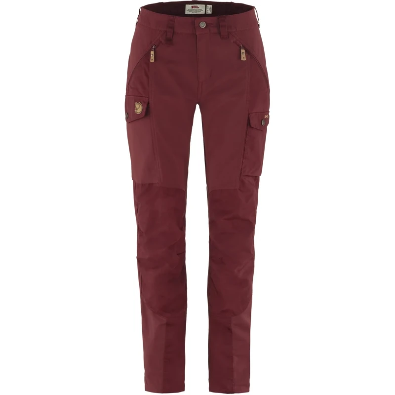 Fjallraven 89638-347 Nikka Trousers Curved W Pants Women's Bordeaux Red Size 42